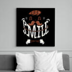 printfashion Mosolyogj minden nap - Vászonkép - Fekete (6641991)