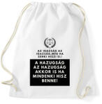 printfashion az igazság - Sportzsák, Tornazsák - Fehér (1644746)