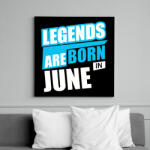printfashion A legendák júniusban születnek - Vászonkép - Fekete (6642859)