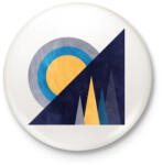 printfashion Naplemente 3 - Kitűző, hűtőmágnes - Fehér (5249561)