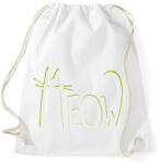 printfashion Cica betűk - Meow - Sportzsák, Tornazsák - Fehér (4176808)