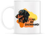 printfashion I love my dachshund - Bögre - Fehér (14382551)