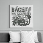 printfashion Bácsi kocsinak lőttek - Vászonkép - Fehér (16809894)