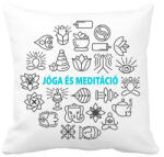 printfashion Jóga és meditáció - Párnahuzat, Díszpárnahuzat - Fehér (6347867)