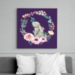 printfashion Nyuszi - Vászonkép - Lila (13348974)