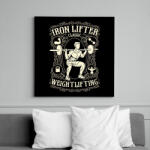 printfashion Guggolás vassal - Vászonkép - Fekete (6642109)