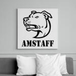 printfashion Amstaff 02 - Vászonkép - Fehér (11276319)
