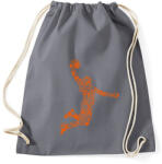 printfashion Kosárlabda játékos - Sportzsák, Tornazsák - Grafitszürke (136059)