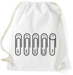 printfashion Gémkapocs péntek - Sportzsák, Tornazsák - Fehér (7079202)