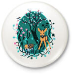 printfashion Erdei állatok - Kitűző, hűtőmágnes - Fehér (6325159)