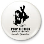 printfashion PULP FICTION-BLACK - Kitűző, hűtőmágnes - Fehér (3082899)