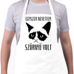 printfashion Egyszer nevettem, szörnyű volt - Kötény - Fehér (4913315)