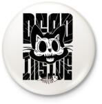 printfashion Dead inside - Kitűző, hűtőmágnes - Fehér (13940302)