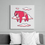 printfashion Baba Lajhár - Vászonkép - Fehér (6640906)