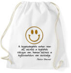 printfashion a leggazdagabb ember - Sportzsák, Tornazsák - Fehér (1931219)