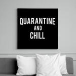 printfashion Quarantine and Chill - Vászonkép - Fekete (6652807)