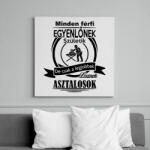 printfashion minden férfi asztalosnak születik - Vászonkép - Fehér (6627293)