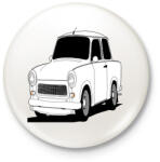 printfashion Trabant - Kitűző, hűtőmágnes - Fehér (15852710)