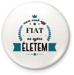 printfashion Nem csak egy Fiat - Kitűző, hűtőmágnes - Fehér (7183973)