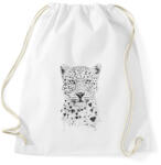 printfashion Lovely leopard - Sportzsák, Tornazsák - Fehér (245925)