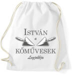 printfashion A kőművesek legjobbja - névvel - Sportzsák, Tornazsák - Fehér (6554897)