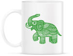 printfashion Elefánt - zöld - Bögre - Fehér (12017261)