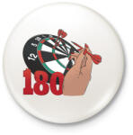 printfashion Darts - Kitűző, hűtőmágnes - Fehér (7561368)