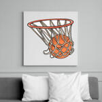 printfashion Kosárlabda - Vászonkép - Fehér (6637513)