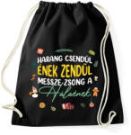 printfashion Ady Endre - Karácsony - Sportzsák, Tornazsák - Fekete (10205577)