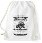 printfashion TRAKTOROS SZÜLINAP - December - Sportzsák, Tornazsák - Fehér (2646341)
