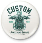 printfashion Motoros 07 - Parts and repair - Kitűző, hűtőmágnes - Fehér (4951310)