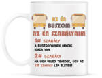 printfashion Az én szabályaim - Bögre - Fehér (7467497)