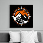 printfashion Kaland - Vászonkép - Fekete (6641419)