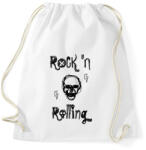 printfashion rock'nrolling - Sportzsák, Tornazsák - Fehér (1519757)