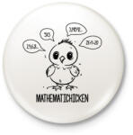 printfashion Mathematichicken - Kitűző, hűtőmágnes - Fehér (15620491)