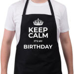 printfashion BIRTHDAY - Kötény - Fekete (10028843)