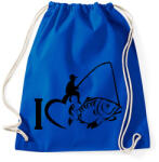printfashion I LOVE FISHING - Sportzsák, Tornazsák - Bright royal (2458345)