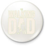 printfashion The walking dad - Kitűző, hűtőmágnes - Fehér (4629423)