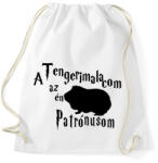 printfashion A Tengerimalacom az én Patrónusom - Sportzsák, Tornazsák - Fehér (16498994)