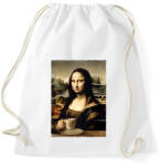 printfashion Kávés Mona Lisa - Sportzsák, Tornazsák - Fehér (15975227)
