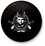 printfashion Lincoln - Vámpírvadász - Kitűző, hűtőmágnes - Fekete (3090629)