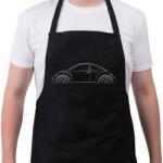 printfashion Beetle profil - Kötény - Fekete (4927388)