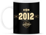 printfashion born-in-2012-cream-choco - Bögre - Fekete (795041)