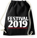 printfashion Fesztivál 2019 - Sportzsák, Tornazsák - Fekete (1608280)