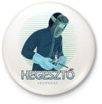 printfashion Hegesztő - Legendás - Kitűző, hűtőmágnes - Fehér (6396903)