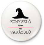 printfashion Könyvelő vagyok, nem varázsló - Kitűző, hűtőmágnes - Fehér (6541659)