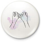 printfashion Barátok örökké - Kitűző, hűtőmágnes - Fehér (6021152)