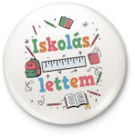 printfashion Iskolás lettem - Kitűző, hűtőmágnes - Fehér (16418922)