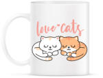 printfashion Szeretem a macskákat - Bögre - Fehér (4790885)