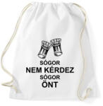 printfashion Sógor nem kérdez sógor önt - Sportzsák, Tornazsák - Fehér (9234484)